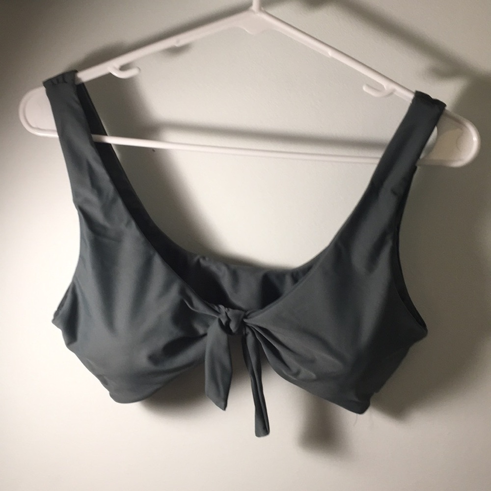 Brand new sea foam green front tie bikini